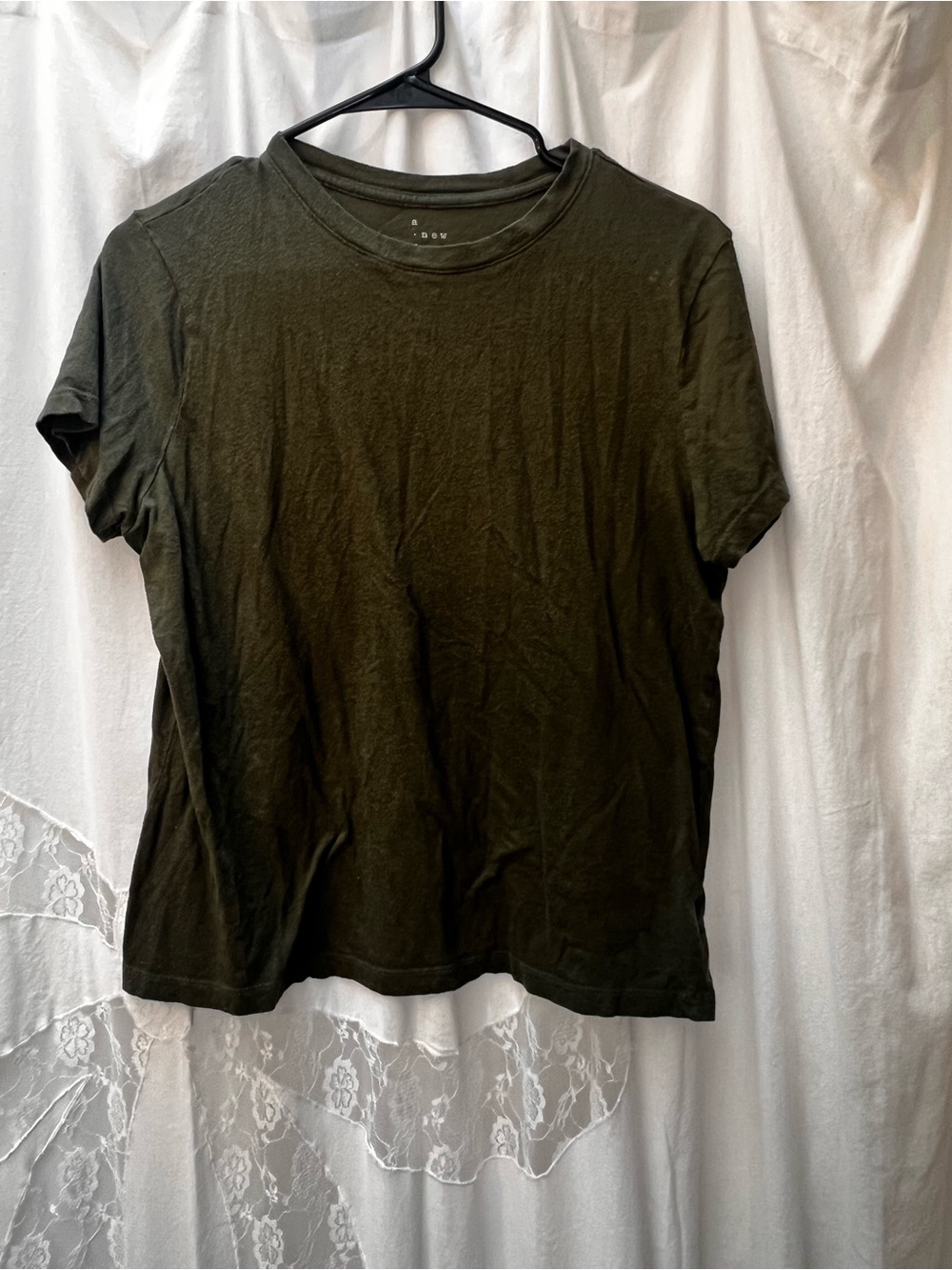 a new day Olive Green Short Sleeve Crewneck Tee
